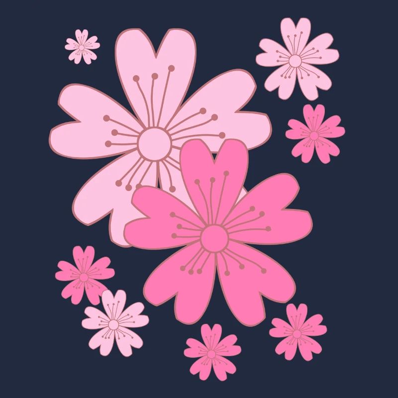 Fallende Sakura Kirschblüten