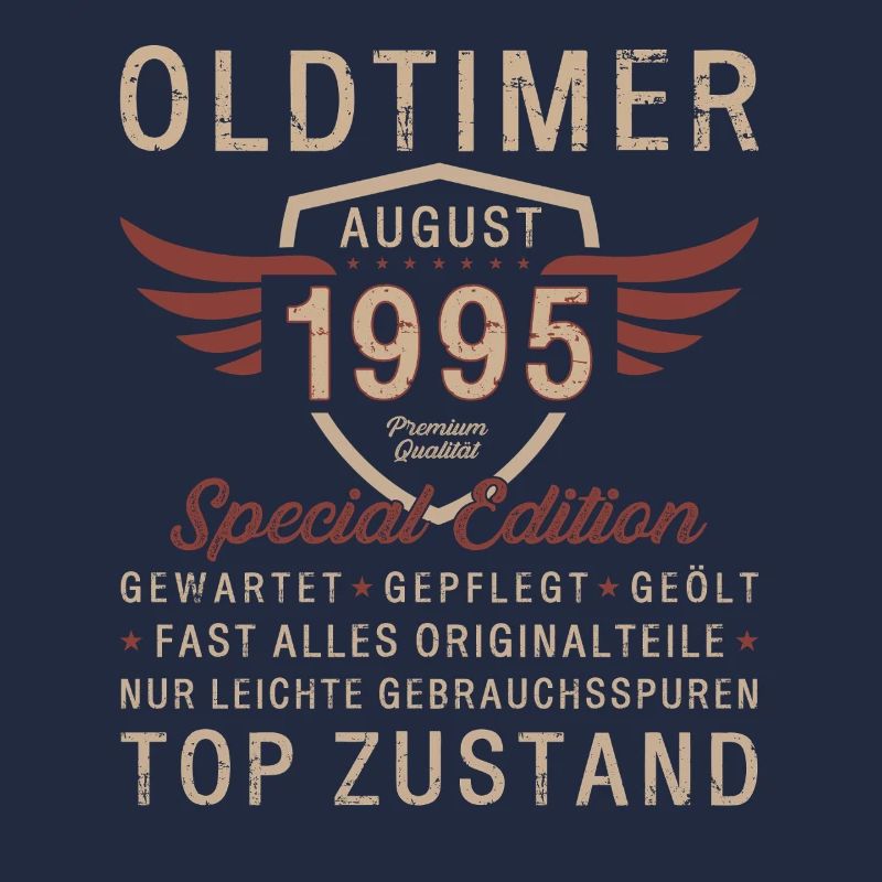 30. Geburtstag Oldtimer Mann Original August 1995