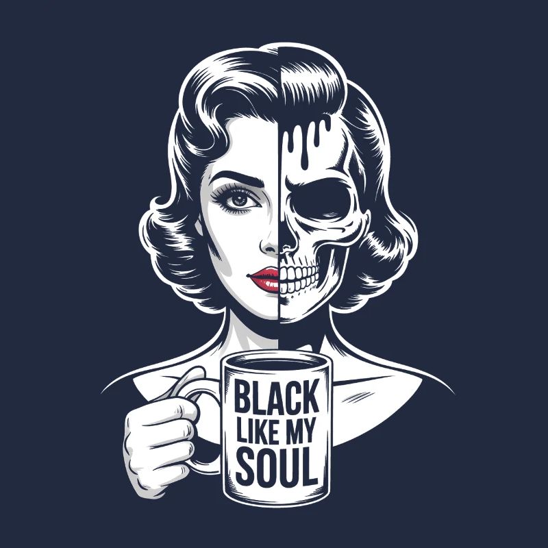 Noir comme mon âme ! Goth Café Emo Girl