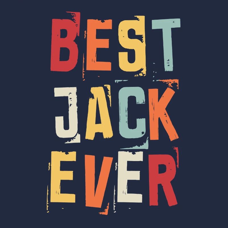 Bester Jack Ever Retro Vorname Text Spruch