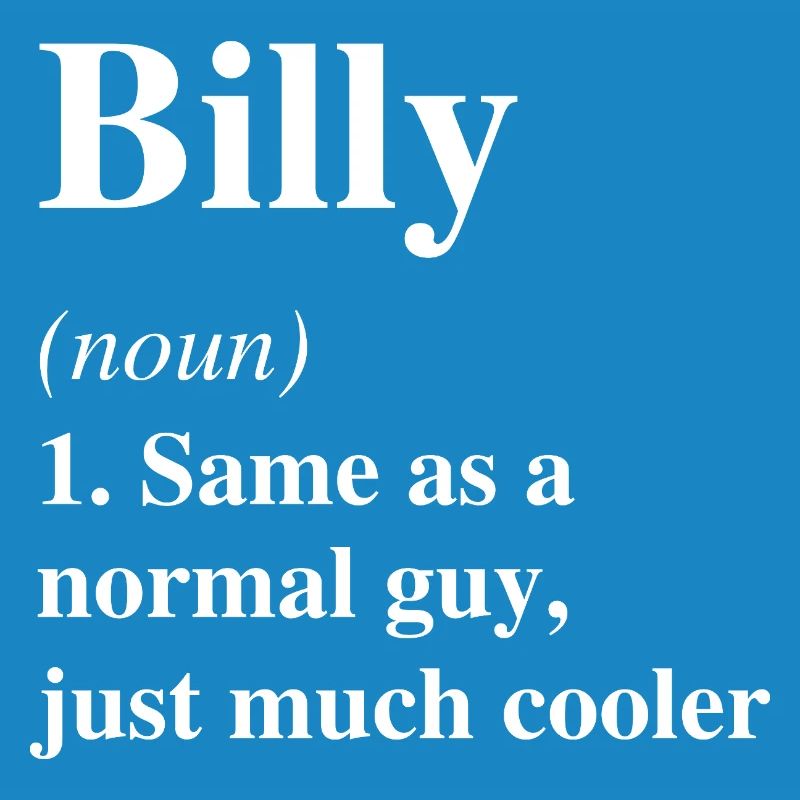 Billy Definition Cooler Name Spruch Geschenk