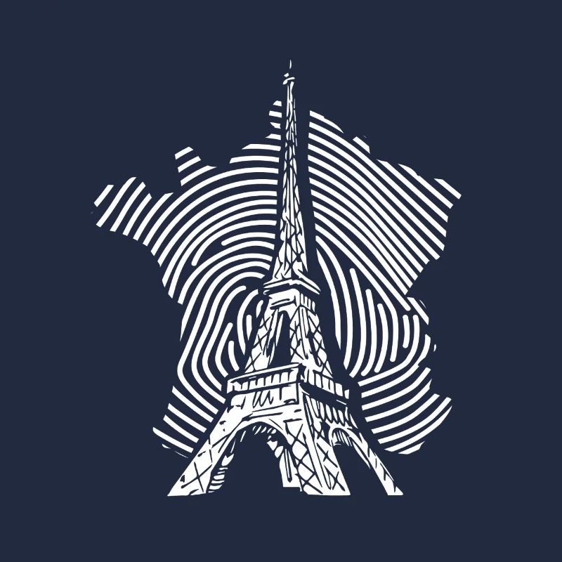 Eiffelturm Silhouette minimalistisch Paris Souveni
