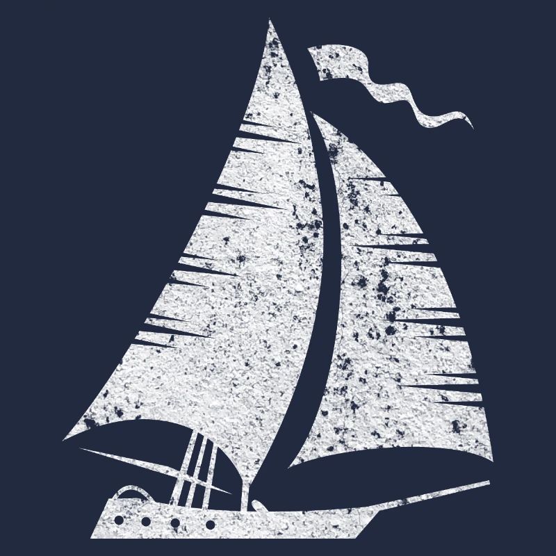 Segelboot Silhouette Minimalistisch Grunge