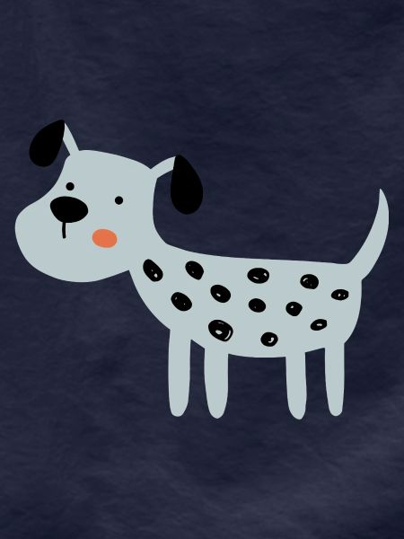 hellblauer Hund