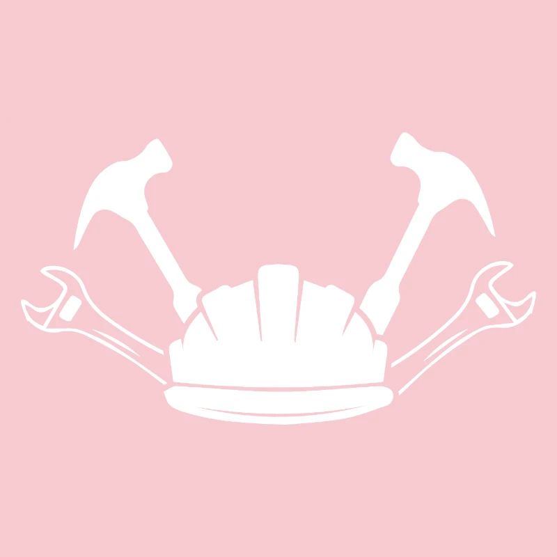 Construction Site Construction Worker Craft Helmet Silhouette