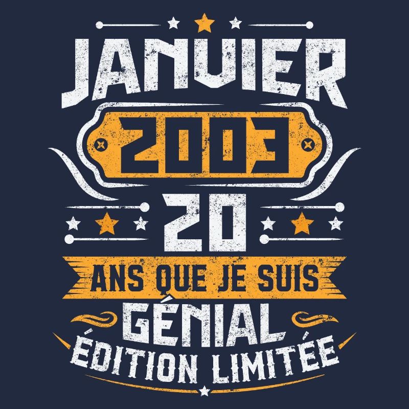 Rétro Cadeau D'anniversaire 20 Ans Janvier 2003