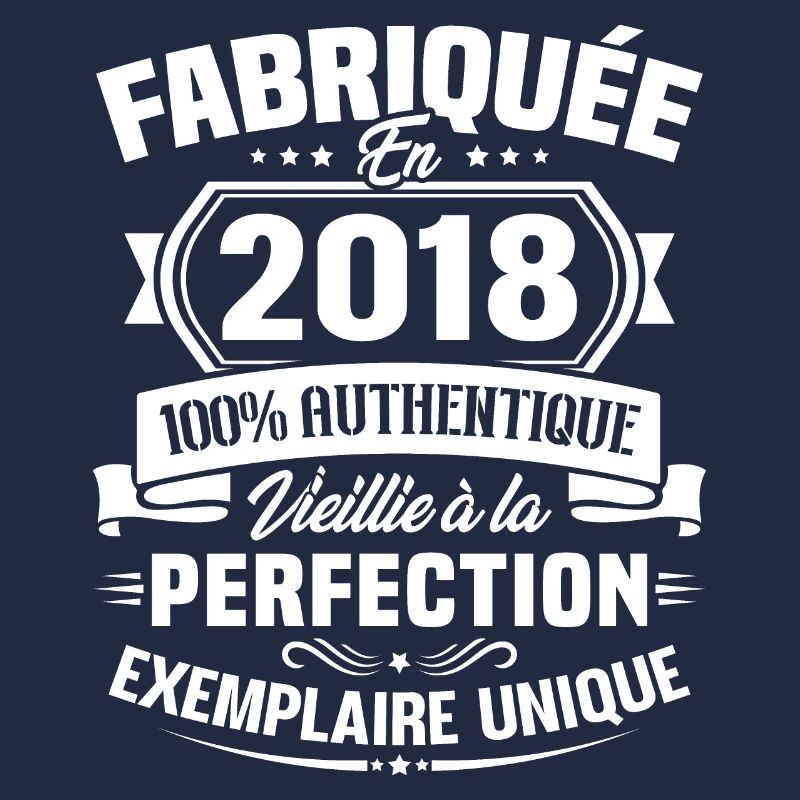 Fabriquée en 2018 - Cadeau d'anniversaire 5 ans