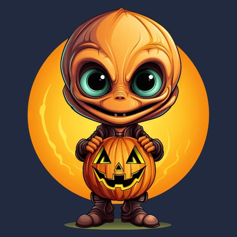 Halloween Alien - Orange Alien