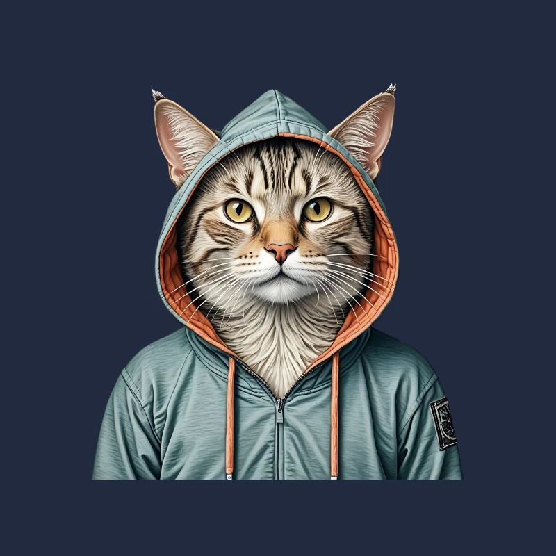 Cat wearing a jacket