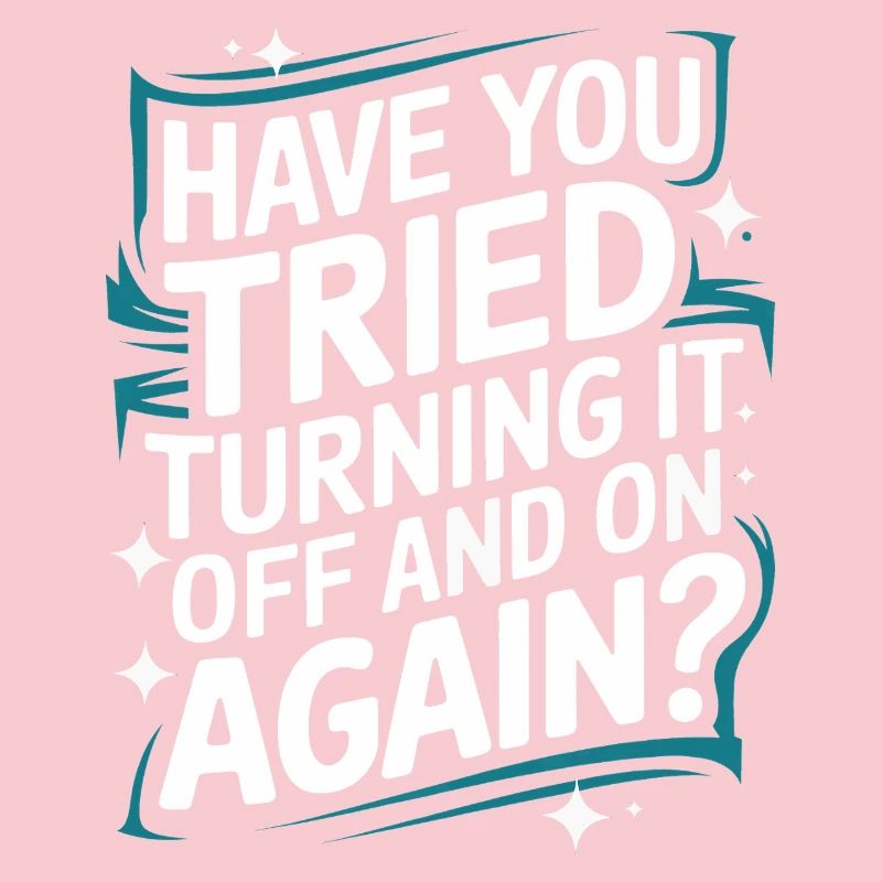 Technischer Support Computerfreak Nerd