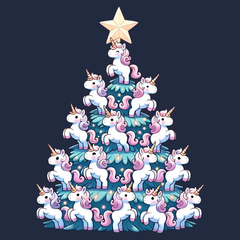 Unicorn Christmas Tree Design