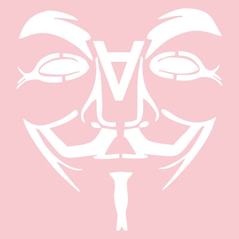 Visage de conception anonyme avec un