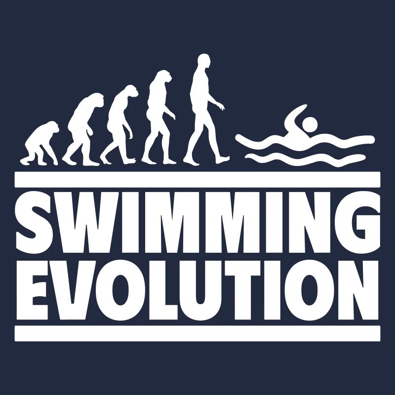 Schwimmen Evolution,Perfekt für Schwimmfans