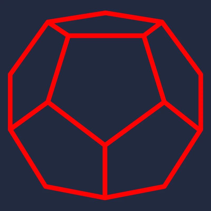 Roter Dodekaeder