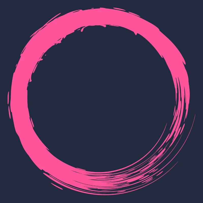 Customizable pink circle circular shape