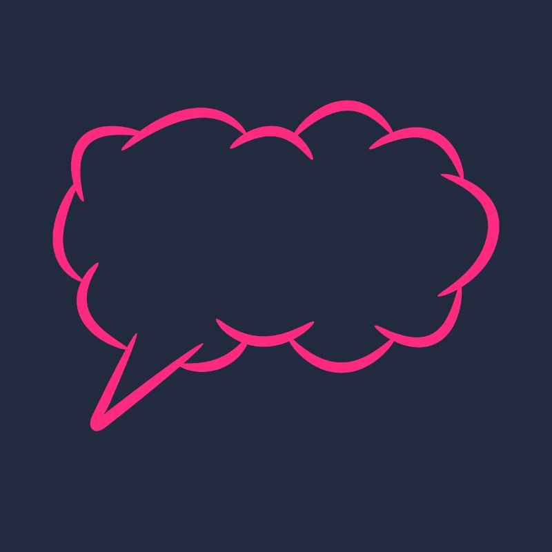 Speech bubble thought bubble