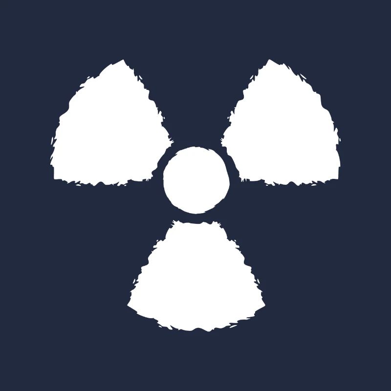 Signe de symbole nucléaire
