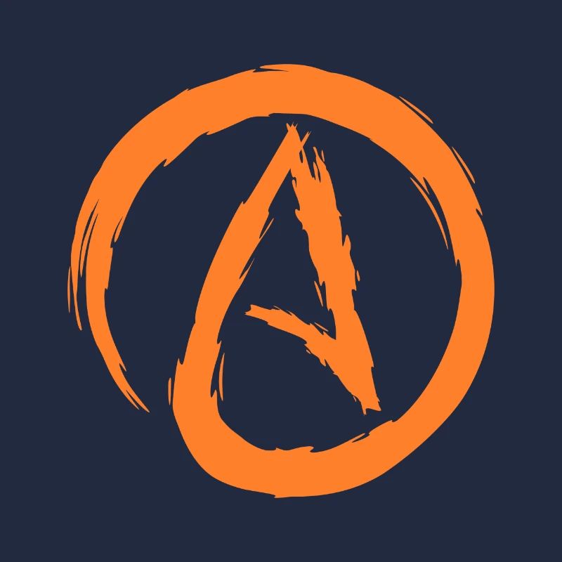 Atheism symbol atheist Darwin evolution gift