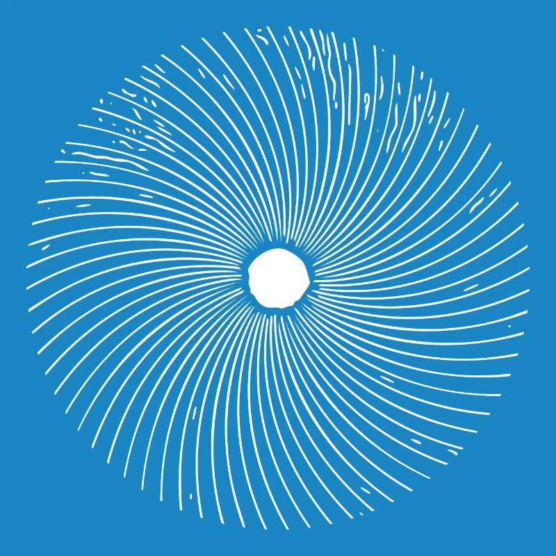 Geometric Circle Optical 3D Line Illusion