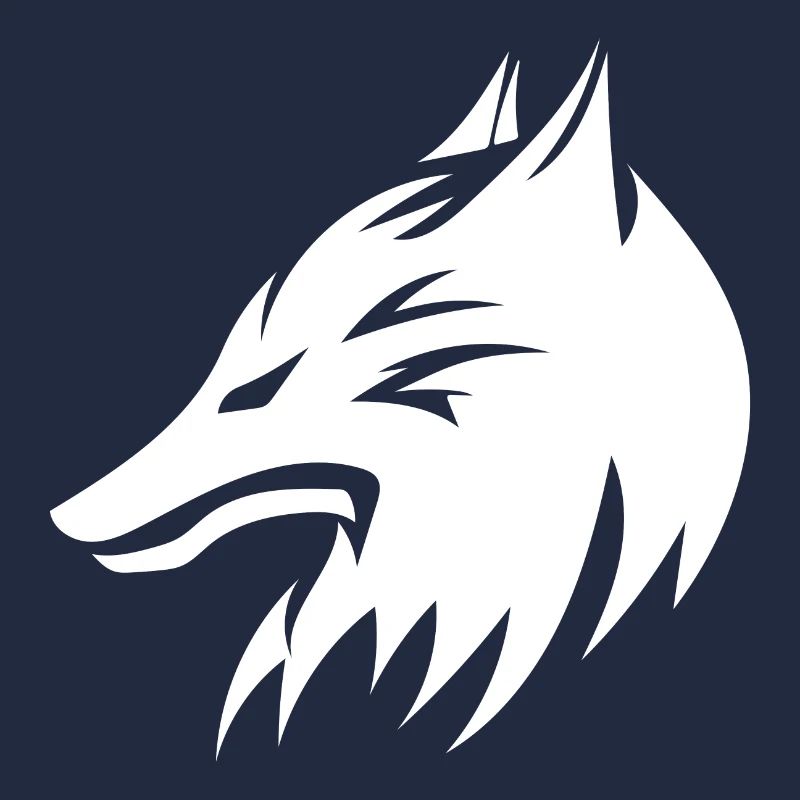 Wolf Kopf Porträt Tattoo Style
