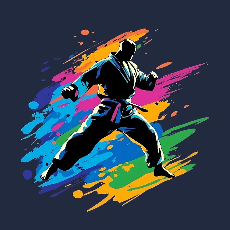 Buntes Judo Karate Taekwondo