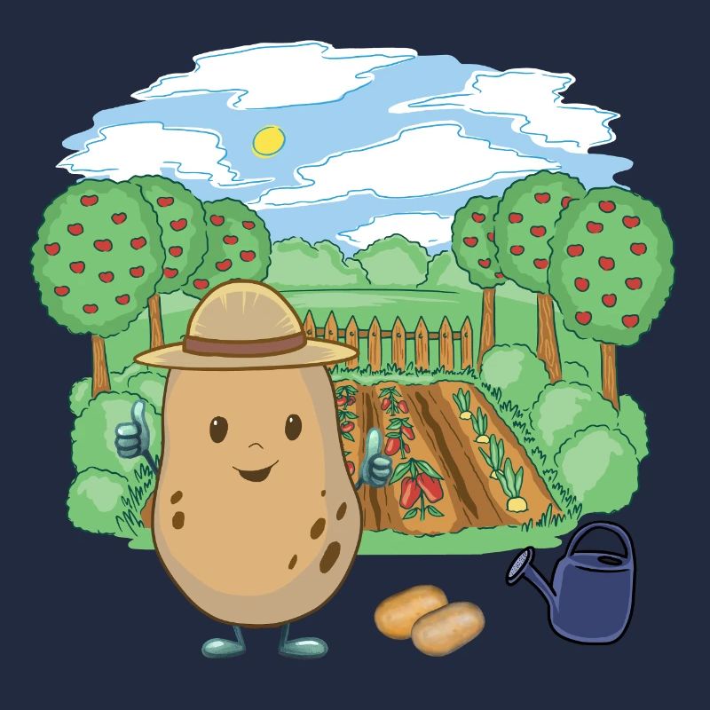 Potato Farmer Vegetable Garden Potatoes Farmer