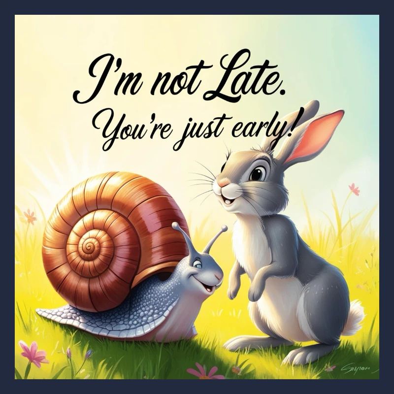 A Rabbit and a Snail "Early and Late"