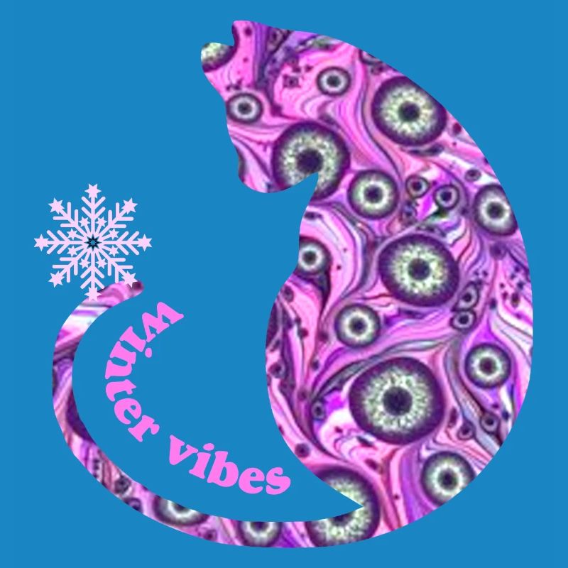 Chat avec flocon de neige E 6