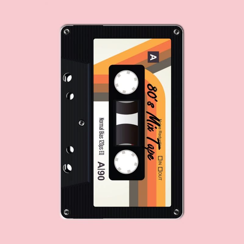 Retro 80s + 90s cassette