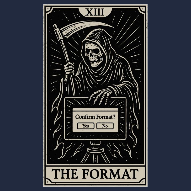 Datafararding Tarot : Mort du format