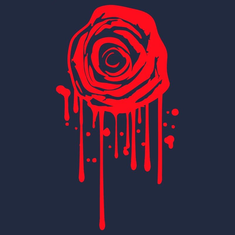 fleur de rose graffiti goutte rose romantique