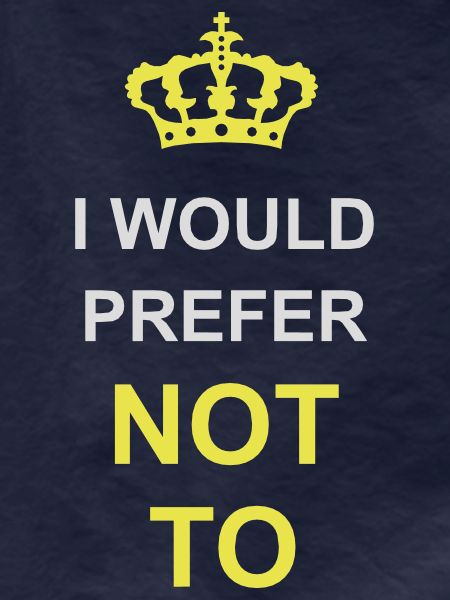 I prefer not to