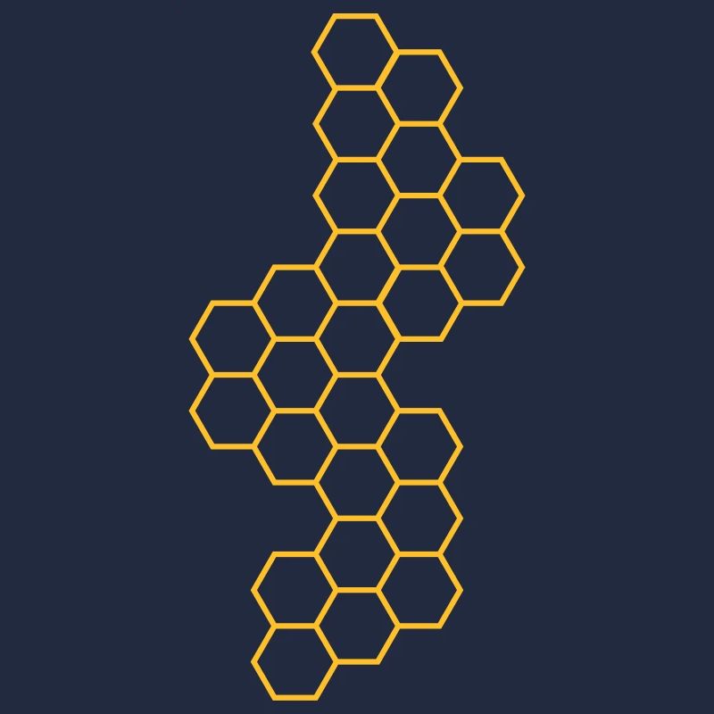 contour version honeycomb pattern