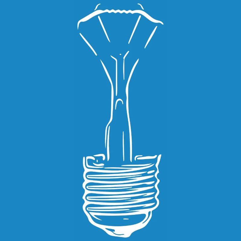 Lampe mit defektem Glaskolben