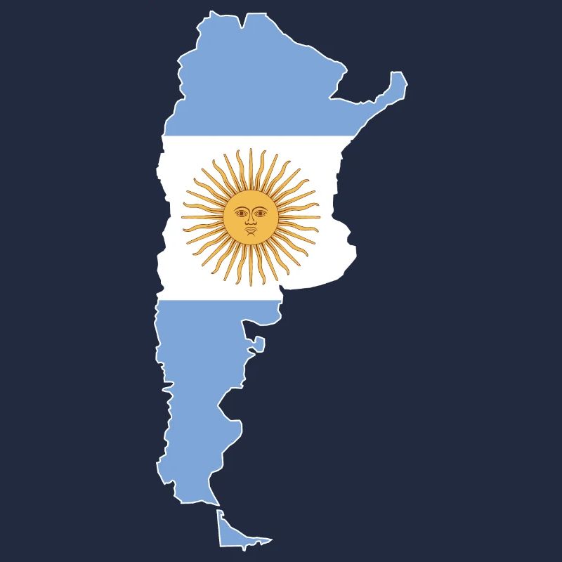 Argentina Wall Map Flag