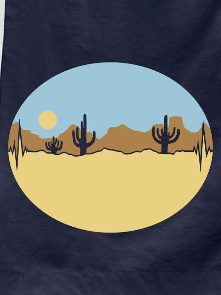 Frequency Desert Landscape Silhouette