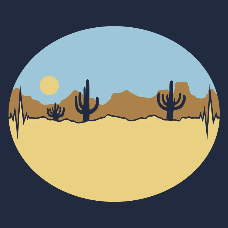 Frequenz Wüste Landschaft Silhouette