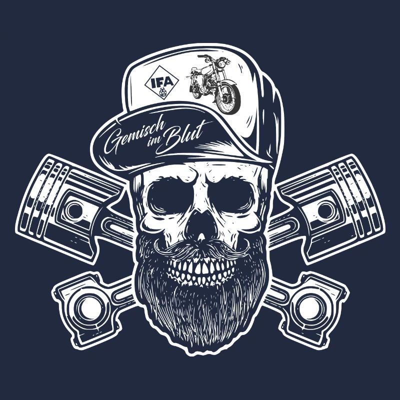 Simson S51 - Mélange dans le sang - Visseuse Skull