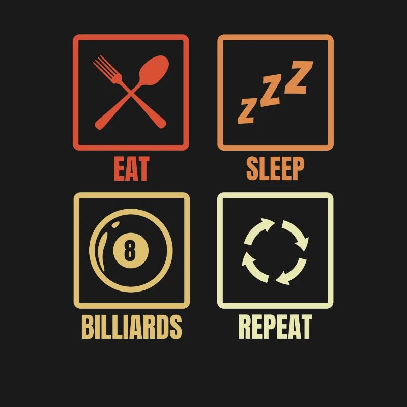 Billiard player routine