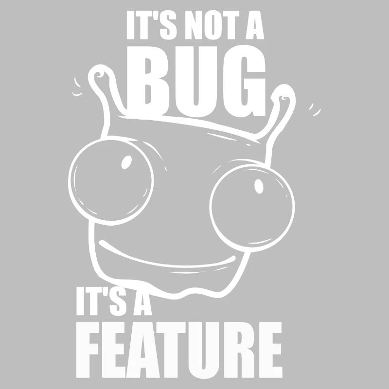 it is not a bug it is a feature - programmer