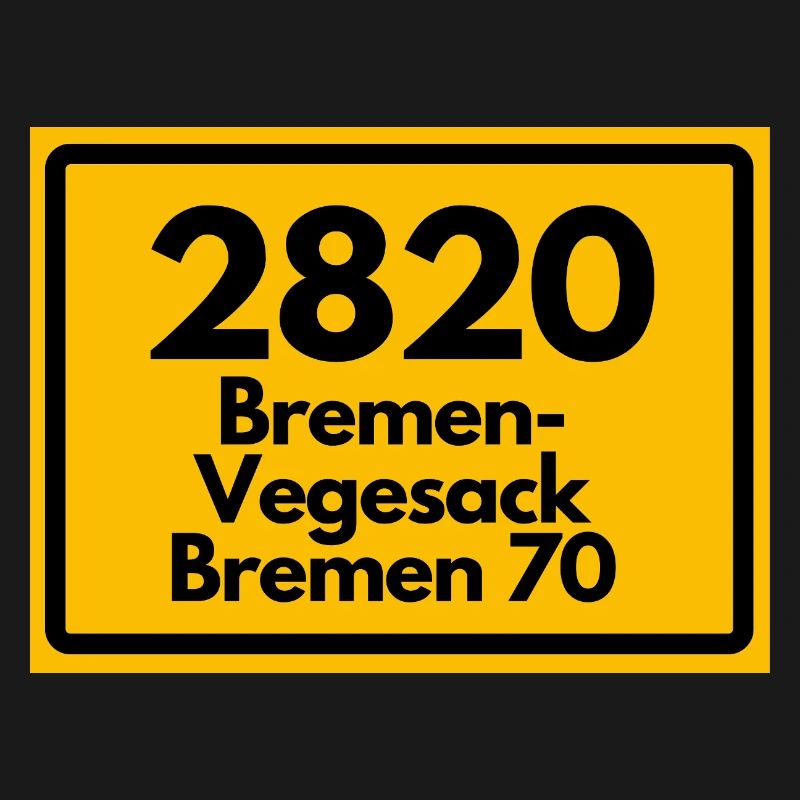OLD POSTCODE ZIP CODE RETRO 2820 BREMEN VEGESACK!