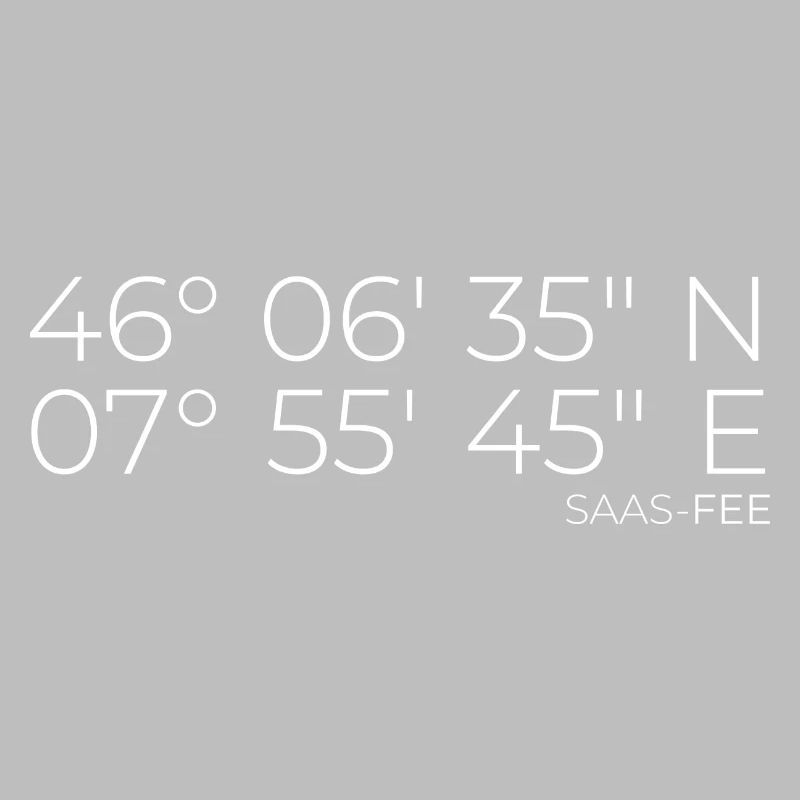 Coordinates Saas-Fee