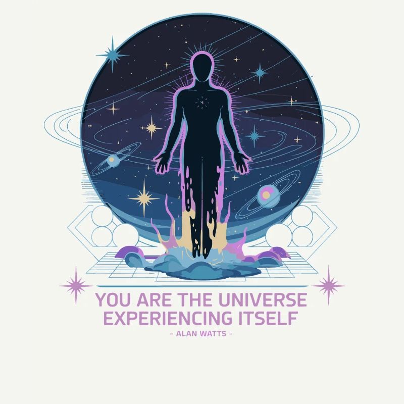 Celestial Being | Alan Watts Quote Design