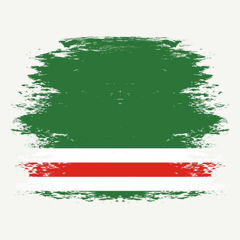 Drapeau de la Tchétchénie utilisé
