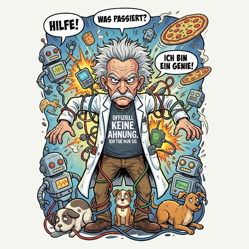 Génie dans le chaos : Einstein et les robots
