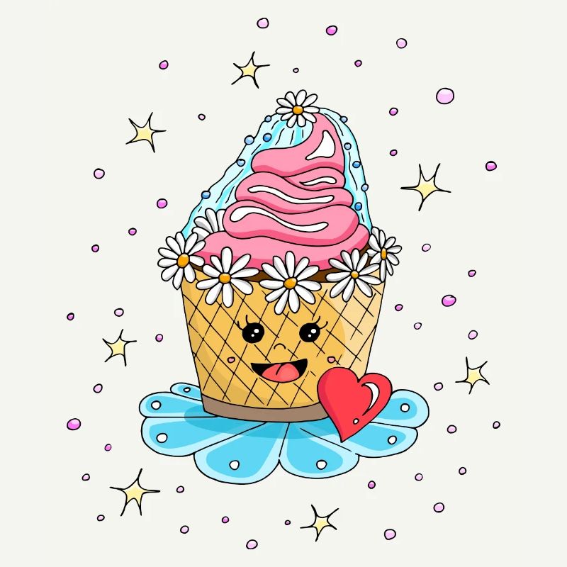 Cupcake Muffin Cake comme mariée
