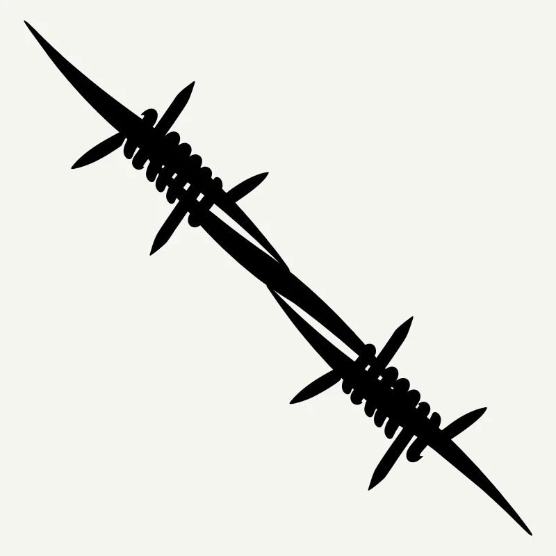 Barbed wire coupling piece