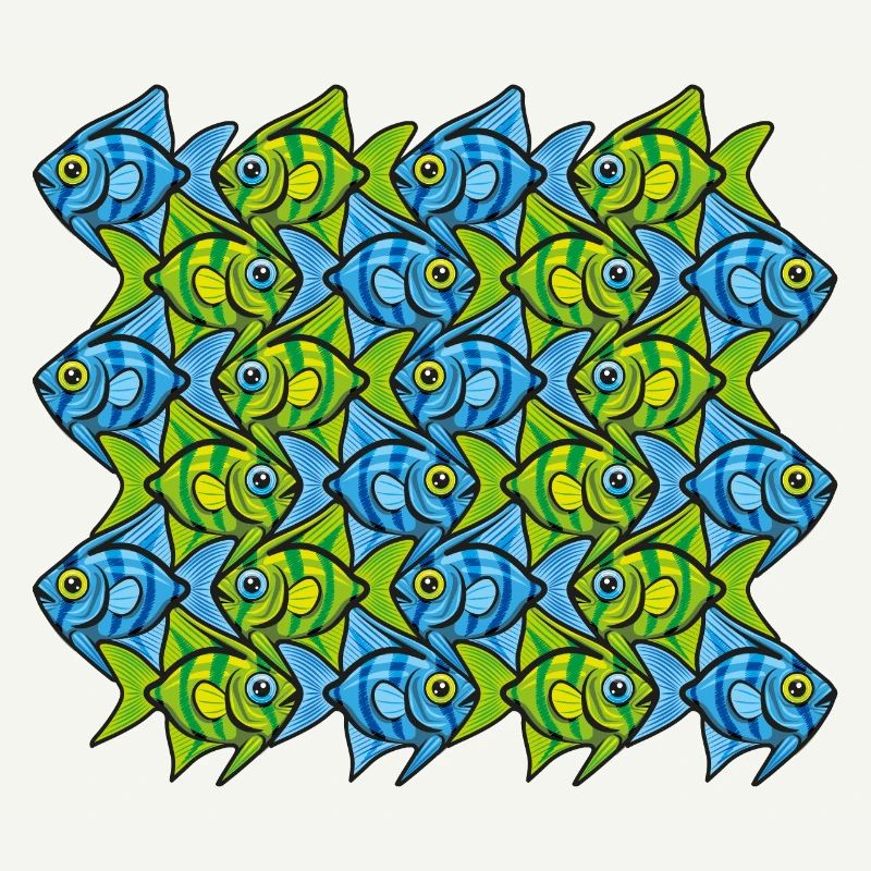 Kaiserfisch-Tessellation II