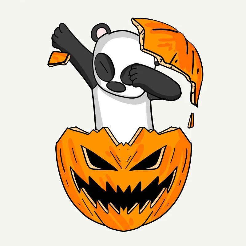 Dabbing Panda Halloween dab gift