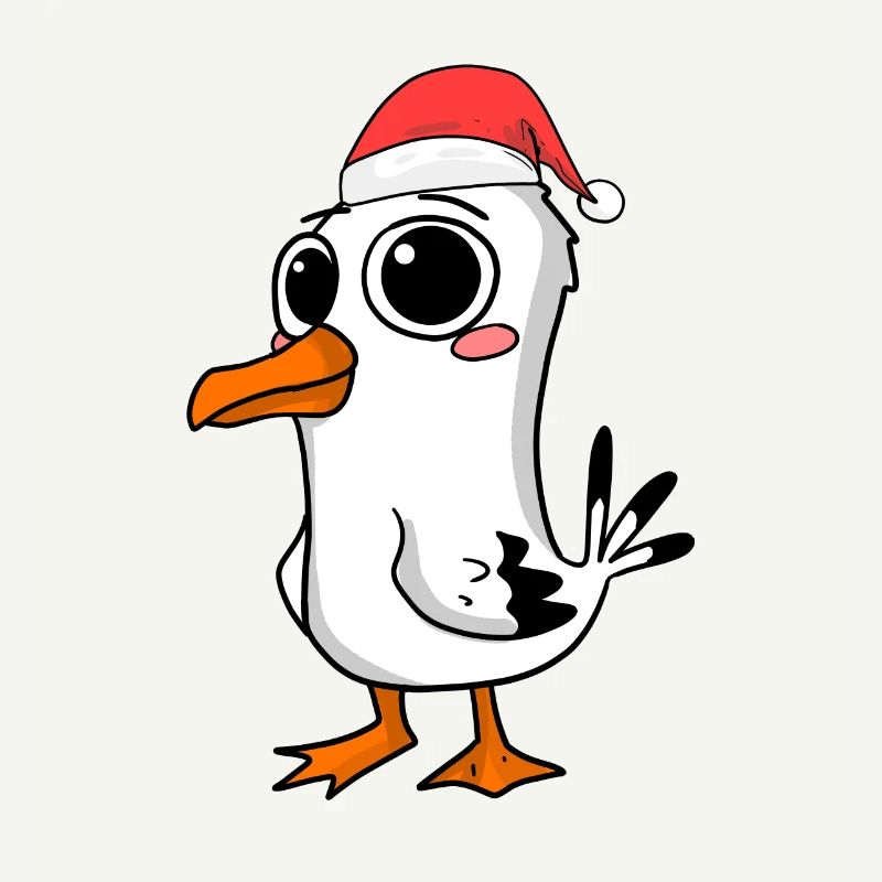 Möwe Weihnachten